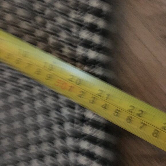 Vintage Rockabilly Houndstooth A-Line Midi Skirt 28W - Picture 12 of 15